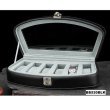 Black Leather Six Watch Jewelry Case Box