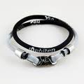 PHITEN X50 GRAY/BLACK BASEBALL NECKLACE 20 in. (50cm)