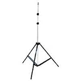 JTL 600 6.5' Lightstand, 3 Section, Black Anodized Base with Chrome Risers.
