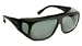 Fitovers Eyewear - Economy Collection - Large with Matte Black Frame/polarized Gray Lens - Designed to Be Worn Over Glasses That Are 5 - 5/7