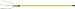 Ampco F-3FG, Hay Fork, 7" x 11-1/2", Fiberglass Handle