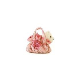  Aurora Plush Fancy Pals Pet Carrier Scrunchy Pink