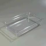Clear Top Notch Food Pan Full Size - 6'' deep Clear