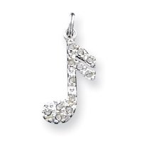 Sterling Silver Music Note Charm