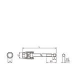 ナック ユニバーサルドライバーソケット 差込6.35x対辺8mmx100L 3BU0810