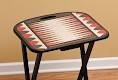 Shaped TV Tray Backgammon