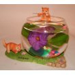 2x Fish Bowl Aquaglobez Unique Betta Fish Tank Aquarium Bowl Cat Tells