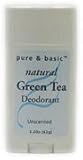 Pure and Basic Natural Green Tea Deodorant, Unscented
