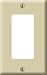 Leviton - Wall plate - ivory - 1 port