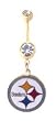 Pittsburg Steelers belly button ring