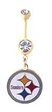 Pittsburg Steelers belly button ring