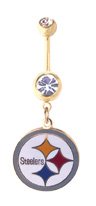 Pittsburg Steelers belly button ring