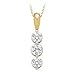 Certified, 18kt. Gold, 1/2 ct. tw. Sitara Three Diamond Pendant