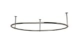 Clawfoot Tub Shower Enclosure - Oval Ring, 30 x 48 Frame - Randolph Morris