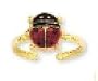 Ladybug Enamel Toe Ring - JewelryWeb