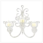 Distressed Scrollwork Candleholder Home Decor Gift