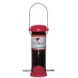 Best Quality Bird Lovers Nyjer Tube Feeder / Red Size 8 Inch By Droll Yankees Inc