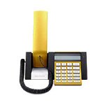 Bang & Olufsen BeoCom 2500 Telefon draht.Komf. 121Nr.LCD gelb