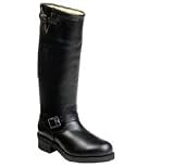Chippewa Men's 17 Steel Toe Motorcycle Boots - Black