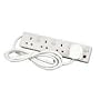 4 Way Extension lead 2m 4 switched Sockets