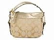 Coach Signature Zoe Shoulder Bag Tote 12657 Light Gold