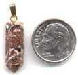 Leopard Skin Jasper Point Pendant - GP