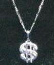 Costume Dollar Sign Hip Hop or Diva Costum Necklace