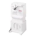 Sunbeam 3108-8 Adjustable Can Opener with Knife Sharpener, White