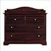 Young America by Stanley GenAmerica Merlot Four Drawer Single Dresser with Changing Station