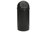 15 Gallon Rubbermaid Marshal Waste Receptacles - Black