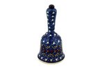 Polish Pottery Figurine Bell (5.71in.H x 2.76in.W x 2.76in.L) Traditional Pattern - H6029B