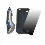 2GO Travel Set Handy-Zubeh&ouml;r-Kit (Silikonh&uuml;lle/Folie/12/24V Adapter) f&uuml;r Apple iPhone 4G