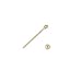 Silver Gold Plated Ball Nose Stud - 1.5 mm Straight - Sold Individually