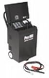 Pro-HD rolling heavy-duty pulsing charger with 40 amp DC output in 12- or 24- mode. Does not include NATO slave connector. Fully automatic smart charger senses battery condition and provides only what the battery can accept.
