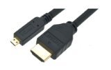 PTC 10 ft Premium GOLD Series Micro HDMI to HDMI Cable for HTC EVO 4G, Motorola Droid X and other portable devices with Micro HDMI - LIFETIME Warranty applies to purchases from TheSmartDigital only