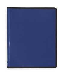 Dakota Designs 2LKH5 Zipper Binder, O-Ring, 1 In, Blue