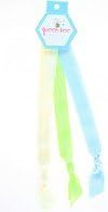 Ribbon Headbands Set Of 3:Ivory, Green And Light Blue