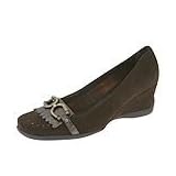 Aquatalia by Marvin K. Clara | Ladies Dress Flat Shoes Espresso Suede by Aquatalia Marvin K.