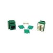 Cables To Go RJ45 180-Degree, Keystone Jack, Green