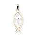 Sterling Silver and Vermeil Ichthus Fish Charm