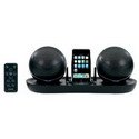 Jensen Universal Docking Station for iPod with RF Wireless Speakers (Black)