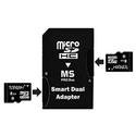 TOPRAM 16GB 16G 8GB x2 microSD microSDHC Memory Card Class 6 with Memory Stick Pro Duo Adapter