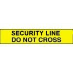 SECURITY LINE DO NOT CROSS Barricade Tape 1000' 3 mil Case
