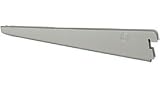 10 1/2 Inch Solid Wood Shelf Bracket - Nickel