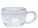 Teaposy Set of Socrates Double-Walled Glass 5 oz Teacups-Set of Two