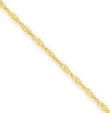 14k 1.10mm Singapore Chain - 20 in.