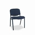 Stacking Chair, Reception Style, Black Frame, Gray Fabic (4) (ALESC67FA40B) Category: Stacking Chairs