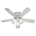 11Bt2gUgMAL. SL75  Hunter Fan Saturn 90053 Decorative Brushed Nickel Rings with Frosted Glass