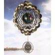 Antiqued Gold Gazing Ball Sun Face