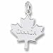 Maple Leaf, Canada Charm in Sterling Silver